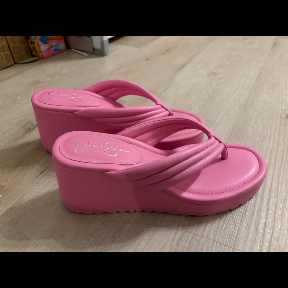 Jessica Simpson Pink Platform Sandals